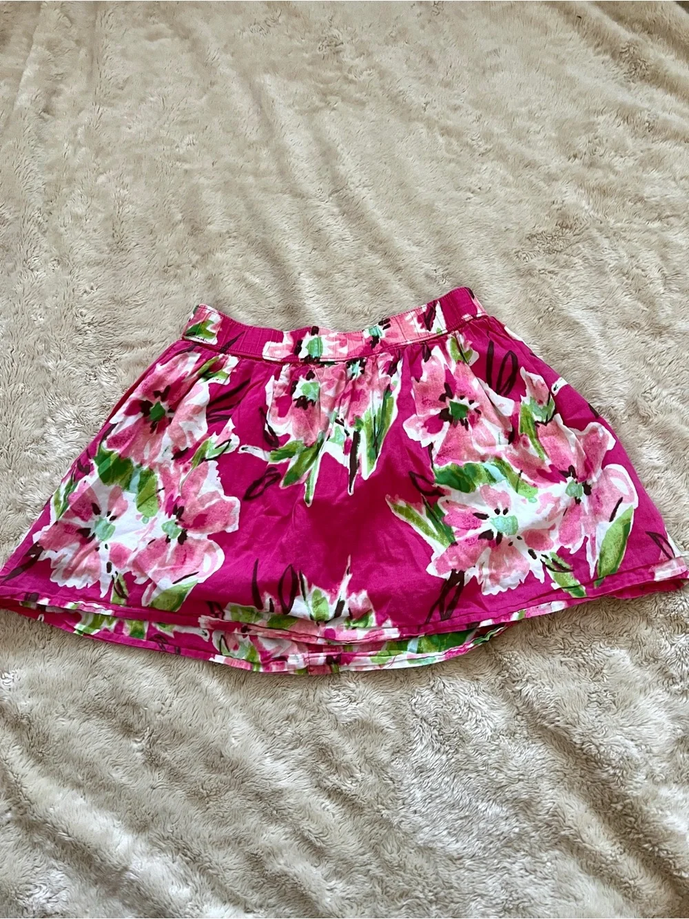 CHEROKEE Girl's Pink Floral Casual Skirt Size 7